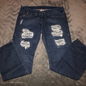 Men’s True Religion Ripped Jeans
